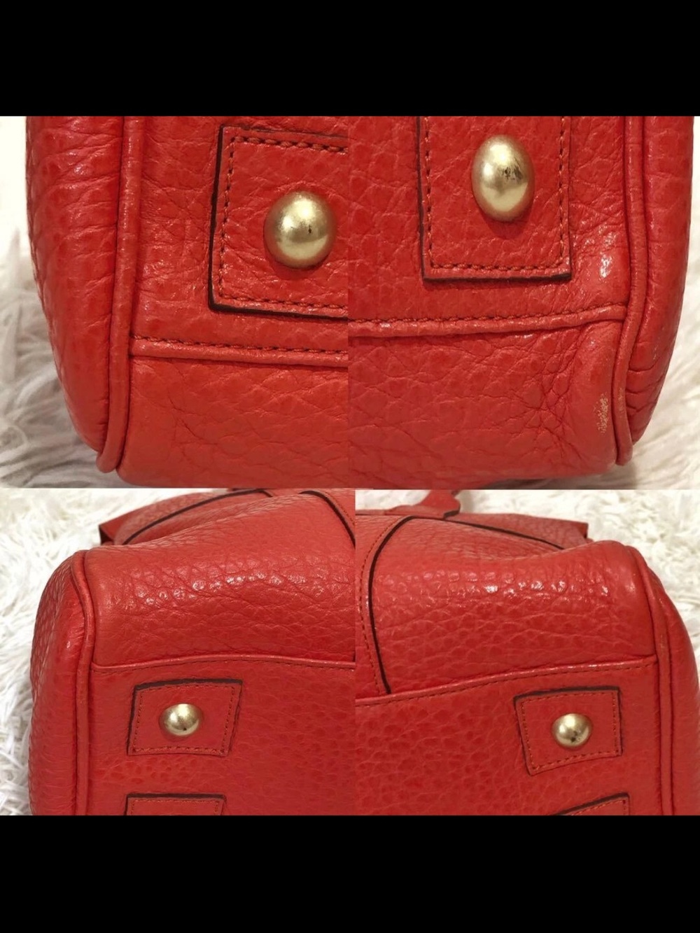 Mulberry Red Leather Bayswater Satchel - Picture 9 of 16